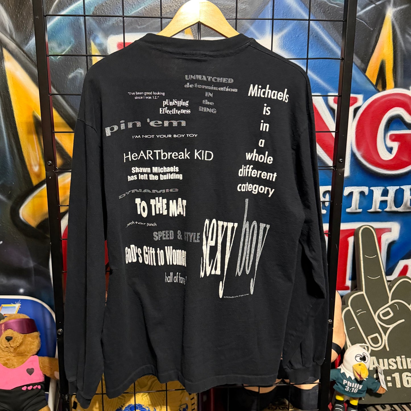 1995 wwf shawn michaels quotes longsleeve