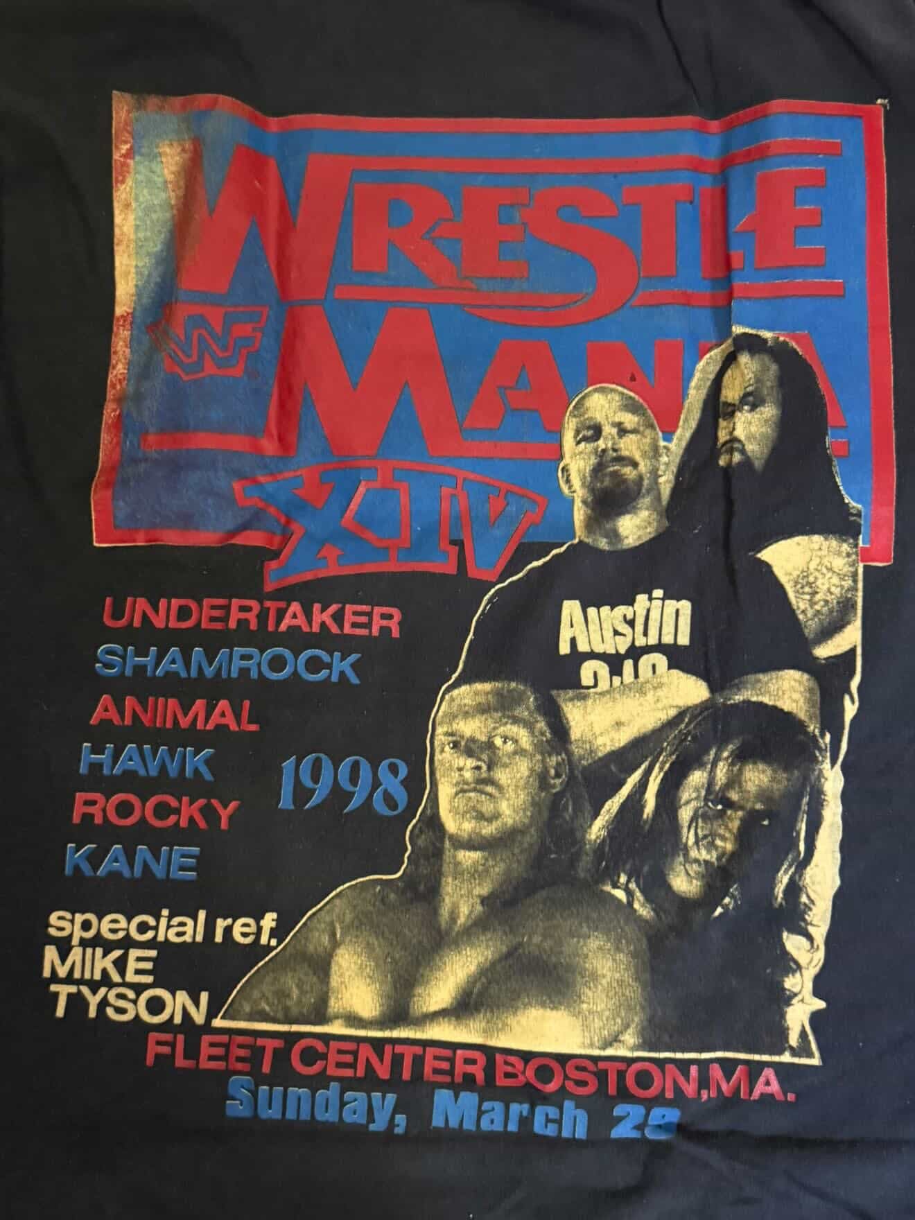 Wrestlemania 14 Parking lot boot