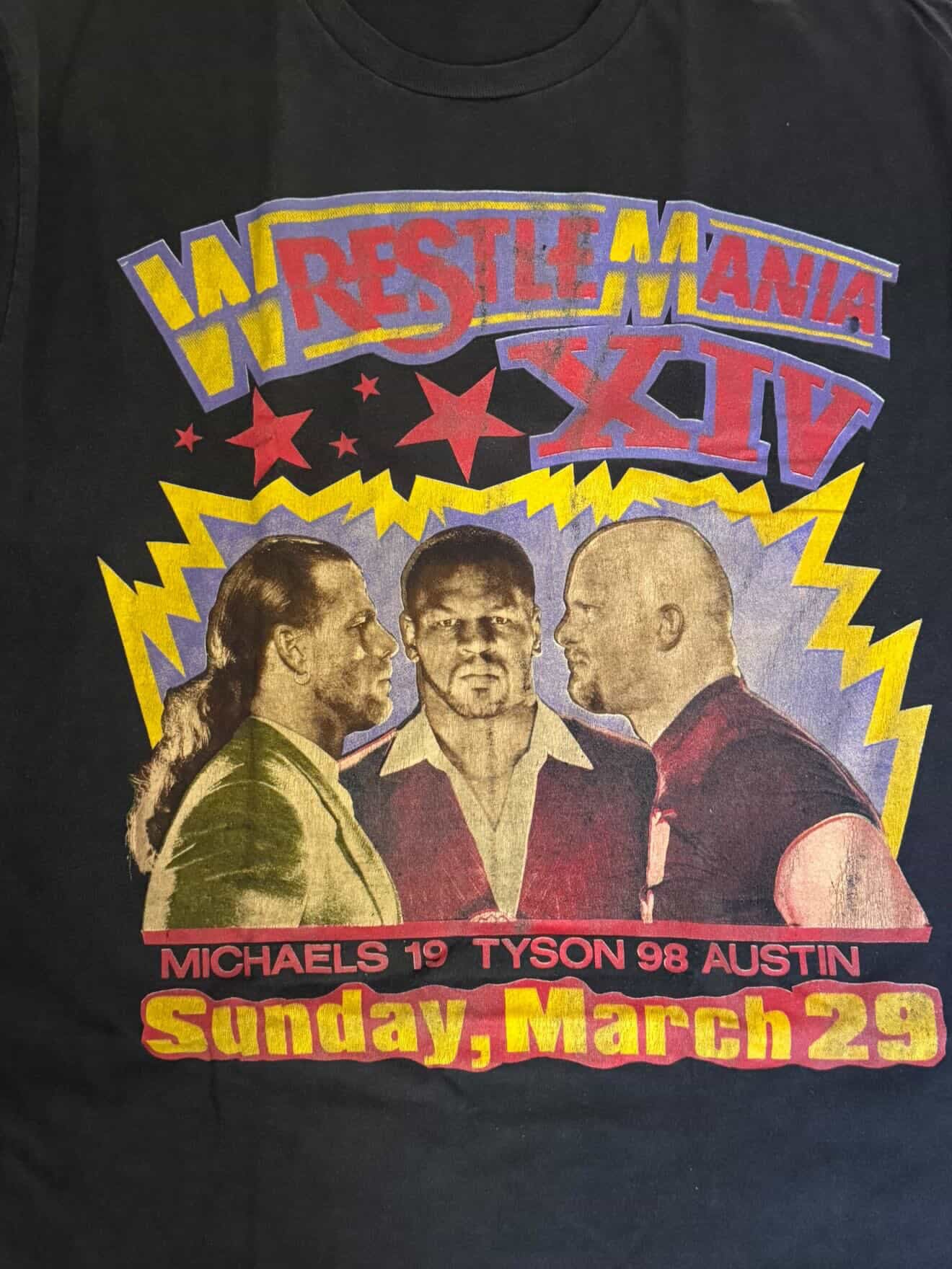 Wrestlemania 14 Parking lot boot