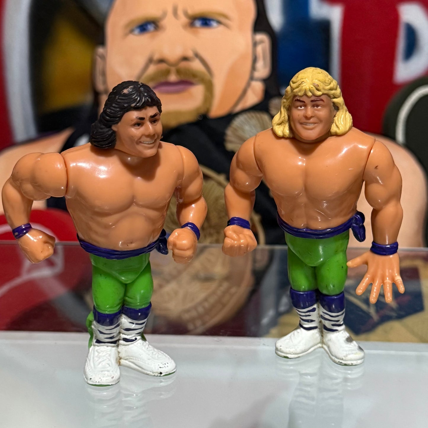 1991 The Rockers Shawn Michaels & Marty Jannetty Hasbro Tag Team Series 2