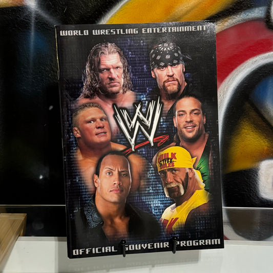 2003 WWE Official Souvenir Program with Ticket Stubs