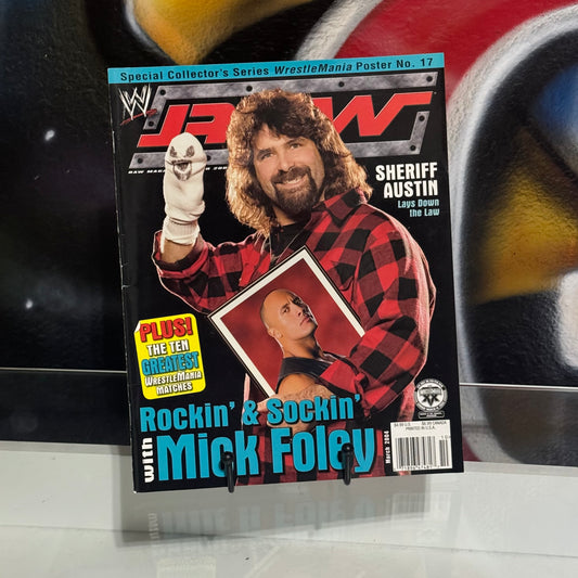 WWE RAW Magazine March 2004 Rockin & Sockin