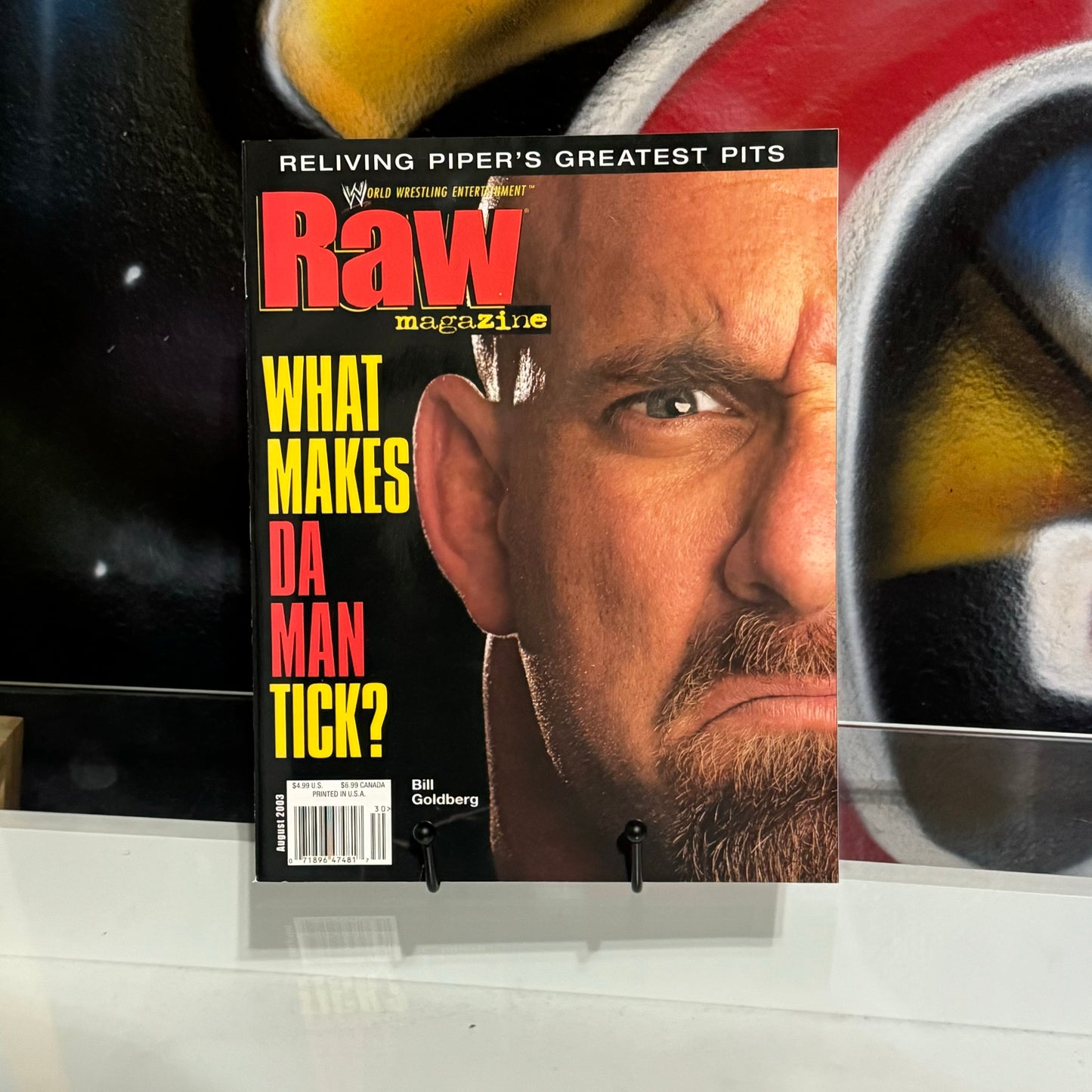 WWE Raw August 2003 Goldberg what makes a man tick?