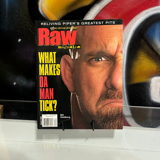 WWE Raw August 2003 Goldberg what makes a man tick?