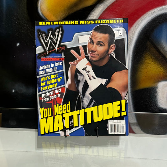 WWE July 2003 Matt Hardy Magazine You Need Mattitude!
