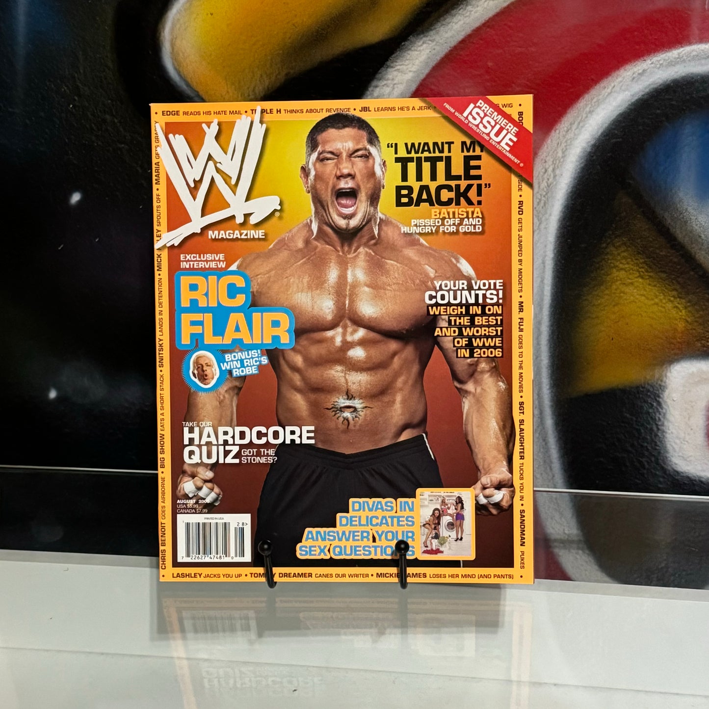 WWE August 2006 Batista I Want My Title Back Magazine