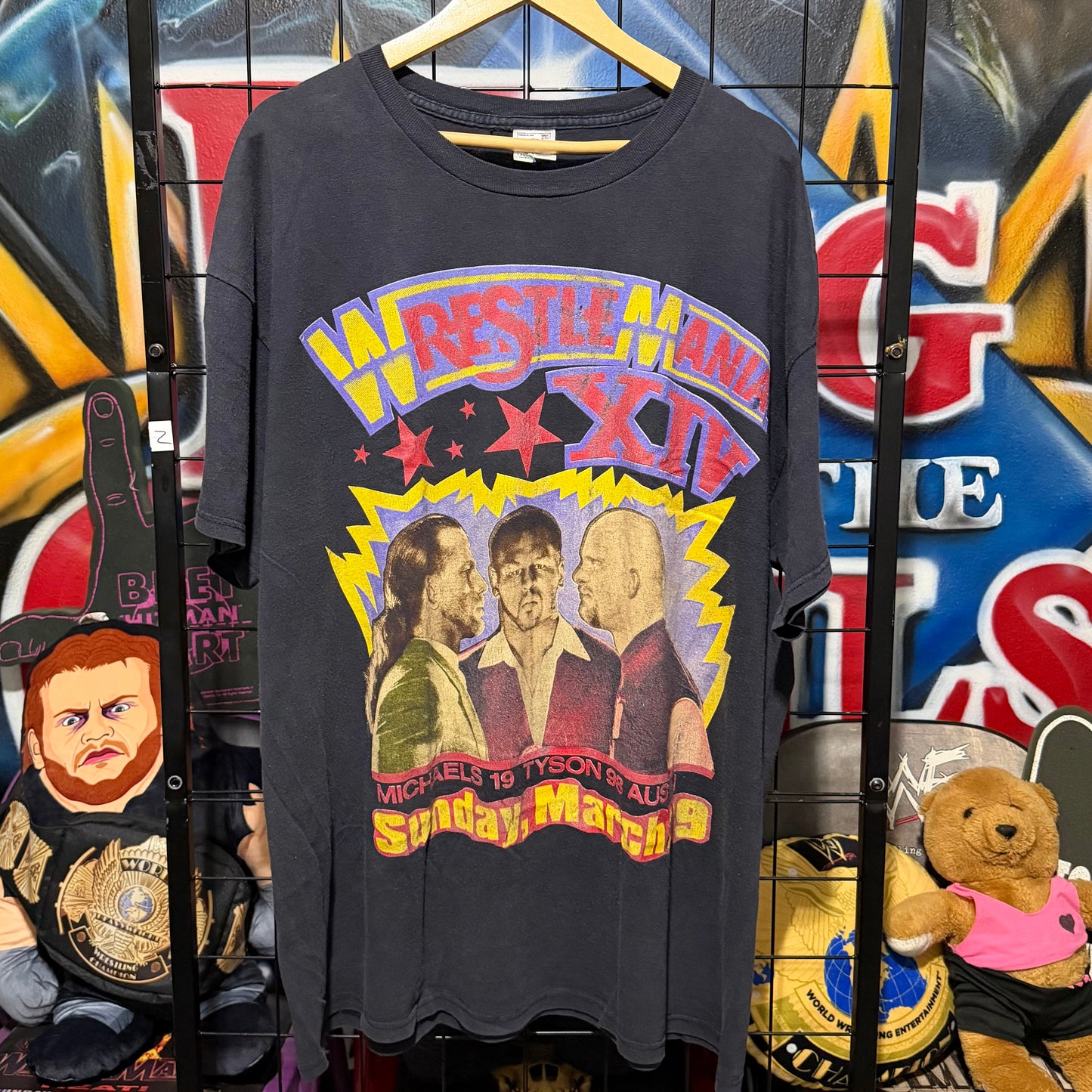 Wrestlemania 14 Parking lot boot