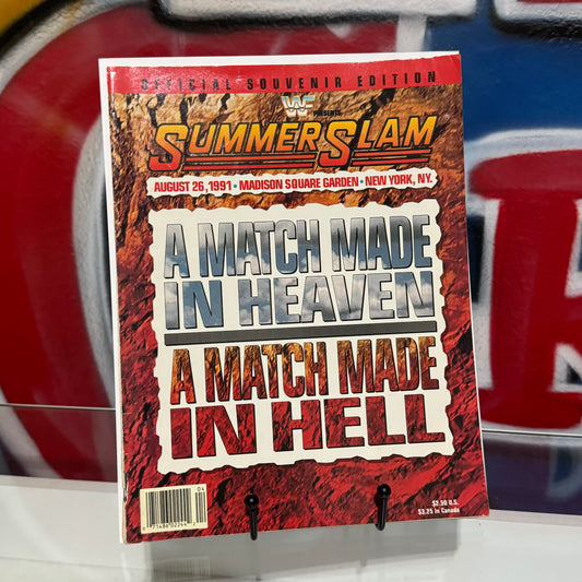 WWF Summerslam 1991 Event Program Magazine