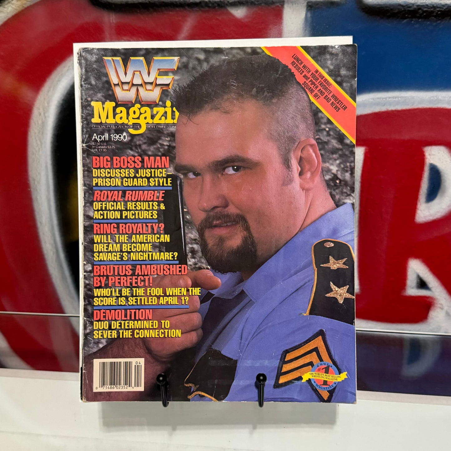 WWF April 1990 Big Boss Man Magazine