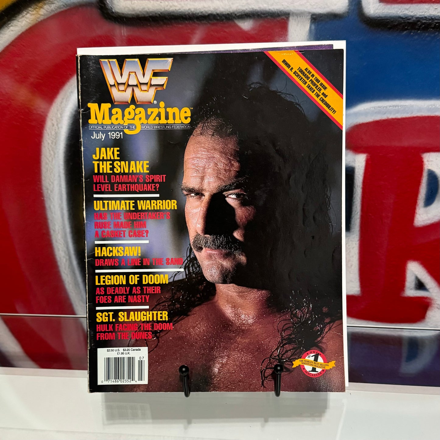 WWF July 1991 Jake The Snake Roberts Magazine
