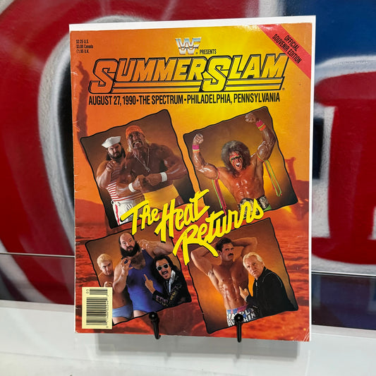 WWF 1990 SummerSlam The Heat Returns Program/Magazine