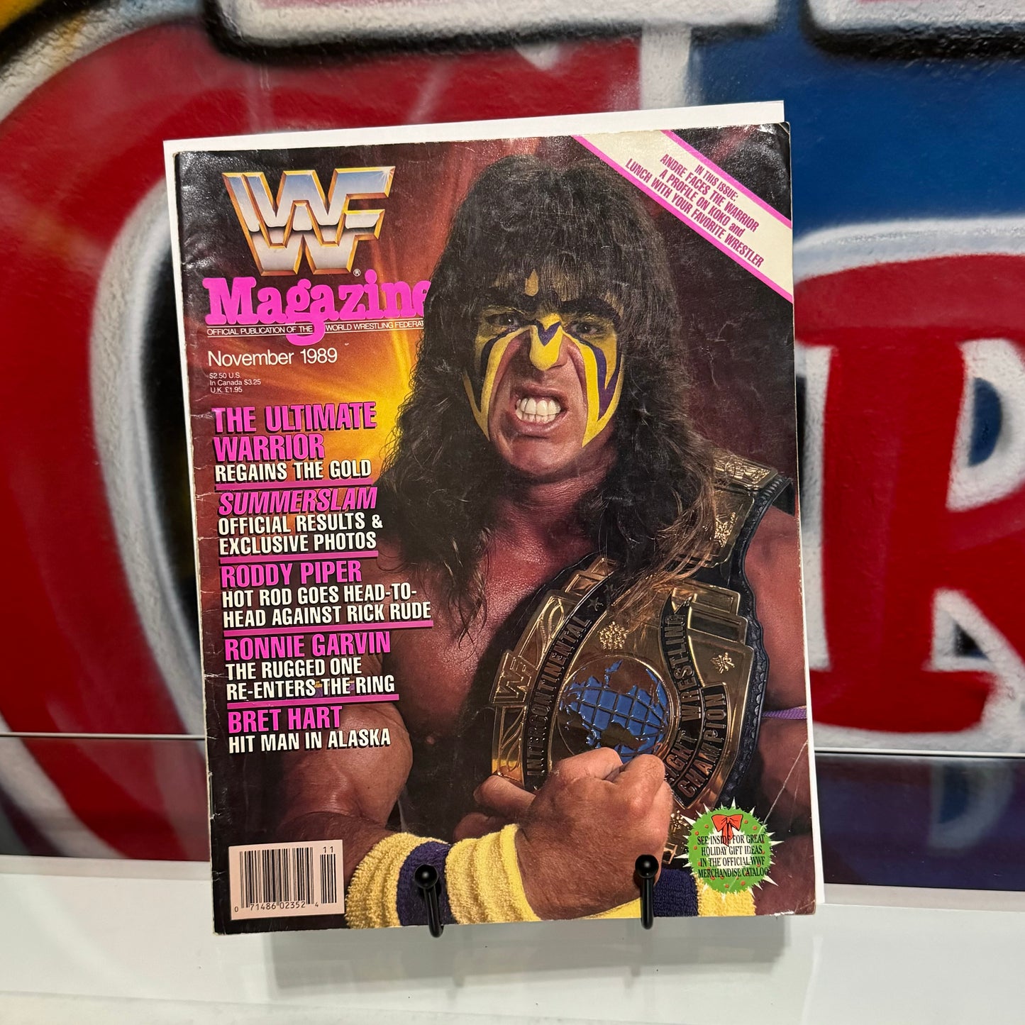 WWF November 1989 The Ultimate Warrior Magazine