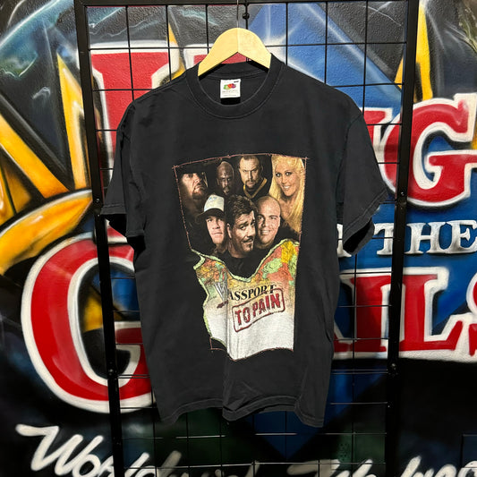 2004 WWE Passport To Pain Tour Tee