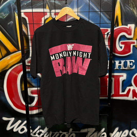 1992 WWF RAW Logo Tee