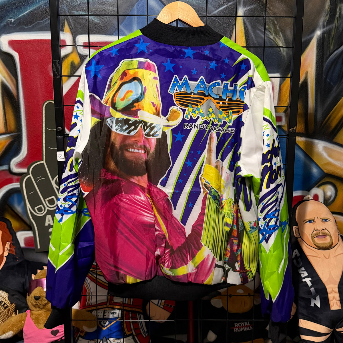 Vintage Macho Man chalk line Jacket