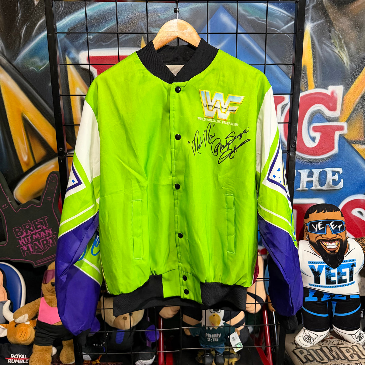 Vintage Macho Man chalk line Jacket