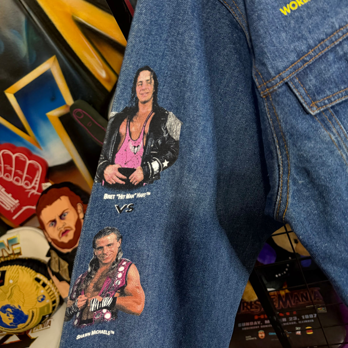 1996 Wrestlemania 12 denim jacket # 1/3000